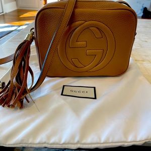Gucci Tan Soho Disco Crossbody Bag